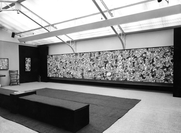 Exposition personnelle «Nunc Stans Epokhê, cycle de l’Hourloupe », Jean Dubuffet, 1966<br/>© Jeanne Bucher Jaeger