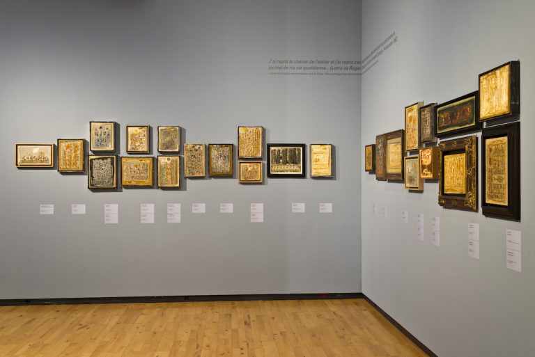 Vue d’exposition, Roger Bissière (1886-1964), Figure à part, 2014-2015, Musée de Lodève et Musée des Beaux Arts de Bordeaux, France<br/>© Jeanne Bucher Jaeger