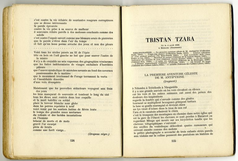 1934 — Petite anthologie poétique du Surréalisme — <br/>© Jeanne Bucher Jaeger