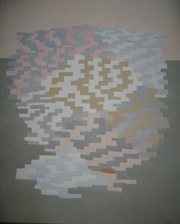 Vera Pagava, Sur la ville ou Ville lumière, 1963<br/>© Jeanne Bucher Jaeger