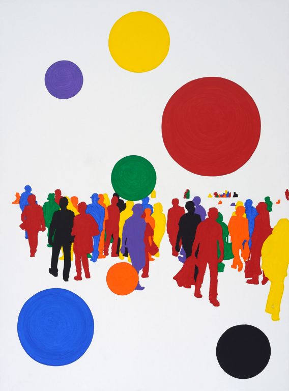 Gérard Fromanger, Peinture-monde, blanc d'Espagne </br> Paris-Sienne, Été 2016<br/>© Jeanne Bucher Jaeger