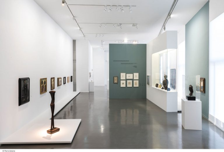 Vue in situ de l'exposition « Derain, Balthus, Giacometti, Une amitié artistique »<br/>© Jeanne Bucher Jaeger