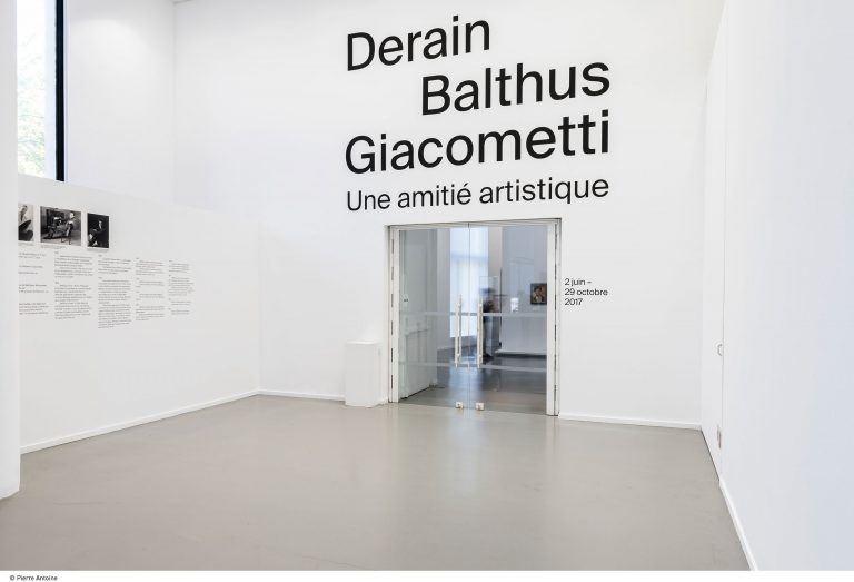 Vue in situ de l'exposition « Derain, Balthus, Giacometti, Une amitié artistique »<br/>© Jeanne Bucher Jaeger
