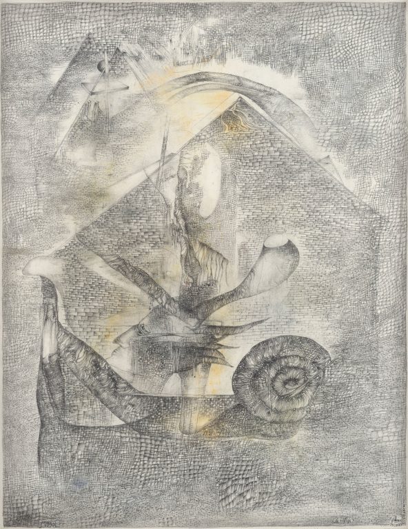 Fred Deux, Le refuge, 1990<br/>© Jeanne Bucher Jaeger