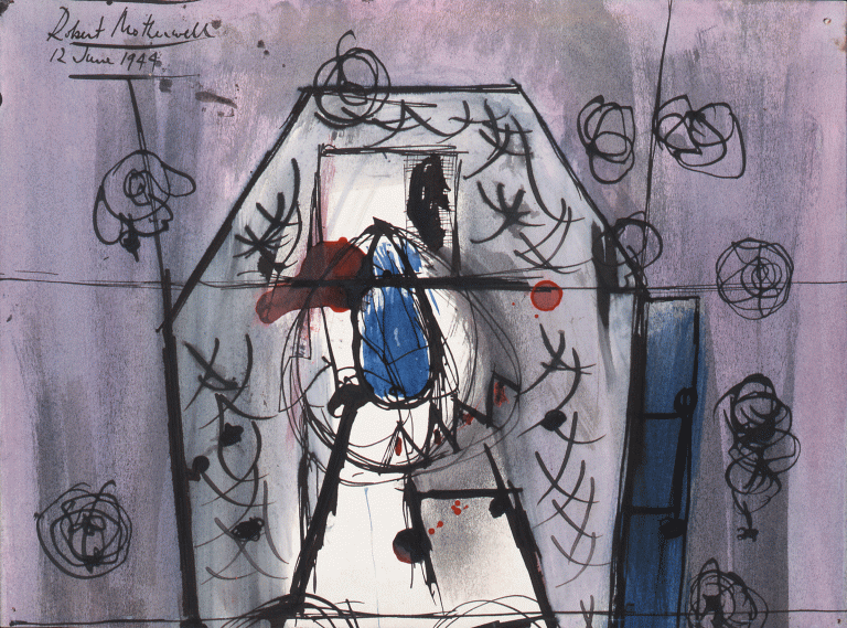 Robert Motherwell, Blue Nosed Mexican, 1944<br/>© Jeanne Bucher Jaeger