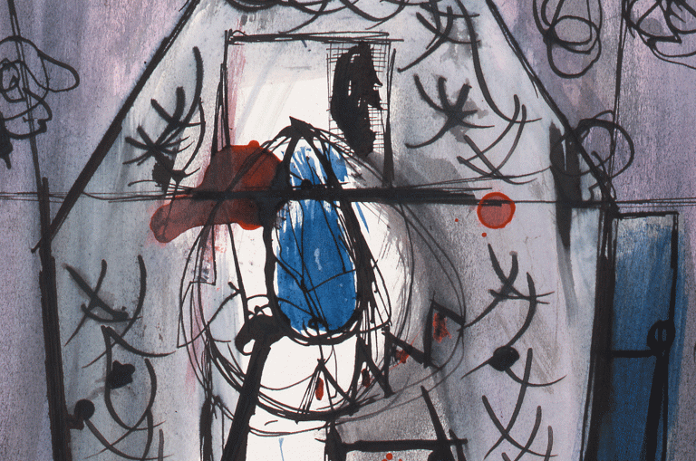Robert Motherwell, Blue Nosed Mexican, 1944 © Jeanne Bucher Jaeger