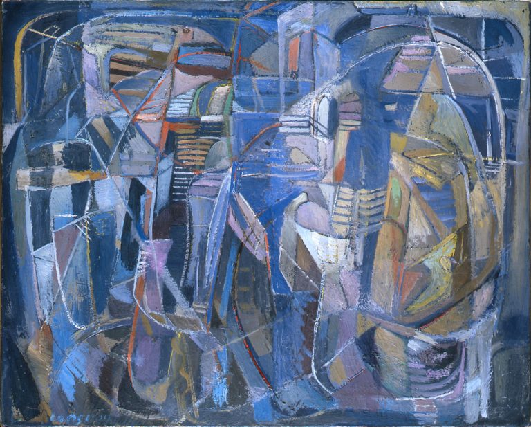André Lanskoy, Composition Bleue, 1946<br/>© Jeanne Bucher Jaeger