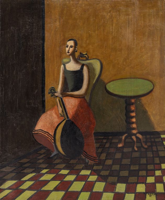 Vera Pagava, Joueuse de Mandoline, c.1930<br/>© Jeanne Bucher Jaeger