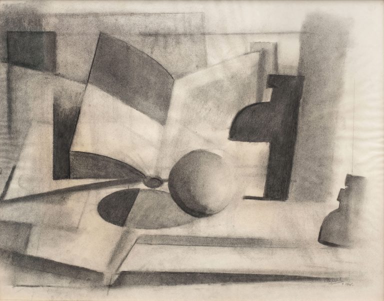 Youla Chapoval, Sans titre (composition cubiste), 1946<br/>© Jeanne Bucher Jaeger