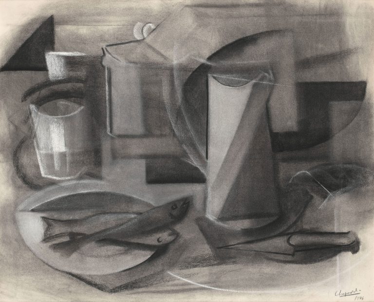 Youla Chapoval, Sans titre (composition cubiste), 1946<br/>© Jeanne Bucher Jaeger