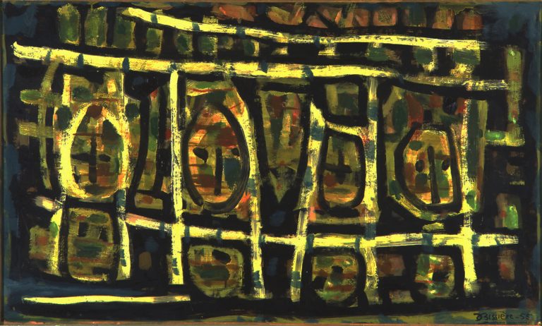 Roger Bissière, Vert et noir (Esprits de la Fôret), 1955<br/>© Jeanne Bucher Jaeger