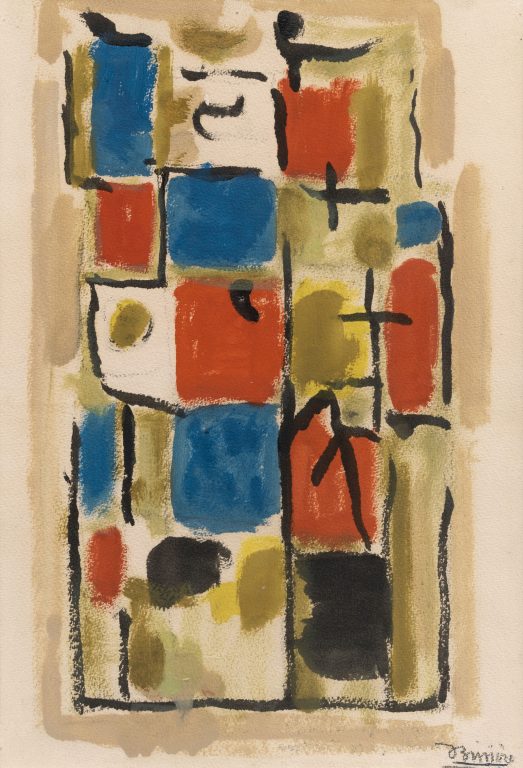Roger Bissière, Sans titre, 1953<br/>© Jeanne Bucher Jaeger
