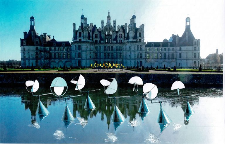 Sculptures de Susumu Shingu dans le bassin du Domaine National de Chambord<br/>© Jeanne Bucher Jaeger