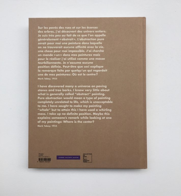 Catalogue d'exposition « Tobey or not to be ? », Mark Tobey, 2020<br/>© Jeanne Bucher Jaeger
