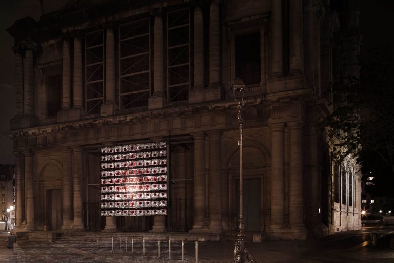 Evi Keller, [Performance/Matière/Lumière], Nuit Blanche, 2019.<br/>© Jeanne Bucher Jaeger