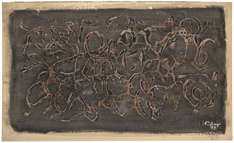 Mark Tobey, Sans titre, 1959<br/>© Jeanne Bucher Jaeger