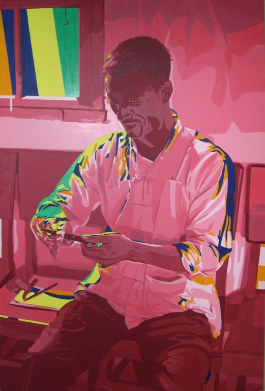 Gérard Fromanger,A Hu-Xian (Portrait de Liu-Tchi Tei, paysan peintre amateur), 1975<br/>© Jeanne Bucher Jaeger