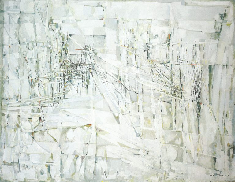 Maria Helena Vieira da Silva, L'Entrée du Château ou Hommage à Kafka, 1950<br/>© Jeanne Bucher Jaeger