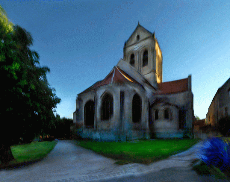 Georges Poncet, L’Eglise - Auvers, 2020<br/>© Jeanne Bucher Jaeger