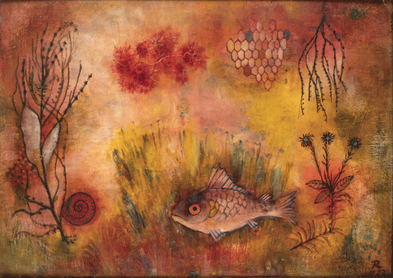 Hans Reichel, Roetl Fisch im Moos (poisson rouge dans la mousse), 1927<br/>© Jeanne Bucher Jaeger