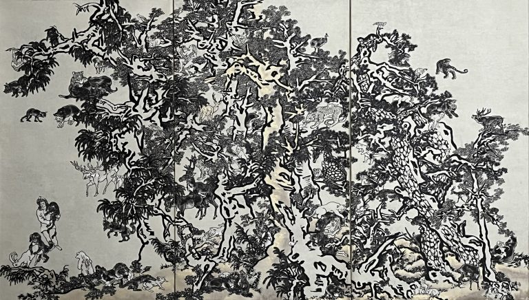 Yang Jiechang, Mustard Seed Garden- Golden Deer, 2014-2016<br/>© Jeanne Bucher Jaeger