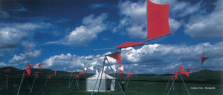 Wind Caravan, 2001, Green Steppe of Undur Dov, Mongolia<br/>© Jeanne Bucher Jaeger