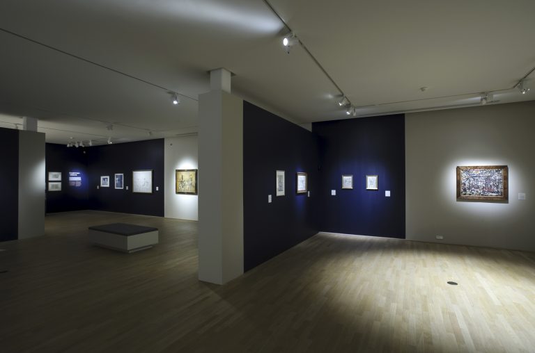 Vue de salles - Exposition Vieira da Silva L'œil du labyrinthe / L'œil des collectionneurs - 16 décembre 2022 - 3 avril 2023<br/>© Jeanne Bucher Jaeger