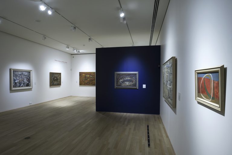 Vue de salles - Exposition Vieira da Silva L'œil du labyrinthe / L'œil des collectionneurs - 16 décembre 2022 - 3 avril 2023<br/>© Jeanne Bucher Jaeger