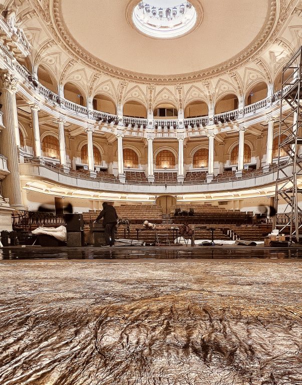 Evi Keller, Scenography Creation Matière-Lumière of the Opera Dido and Aeneas by Purcell 2023, Installation, February 9, 2023<br/>© Jeanne Bucher Jaeger