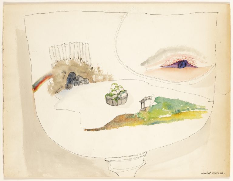 Antoine Grumbach, Autoportrait, 1973<br/>© Jeanne Bucher Jaeger