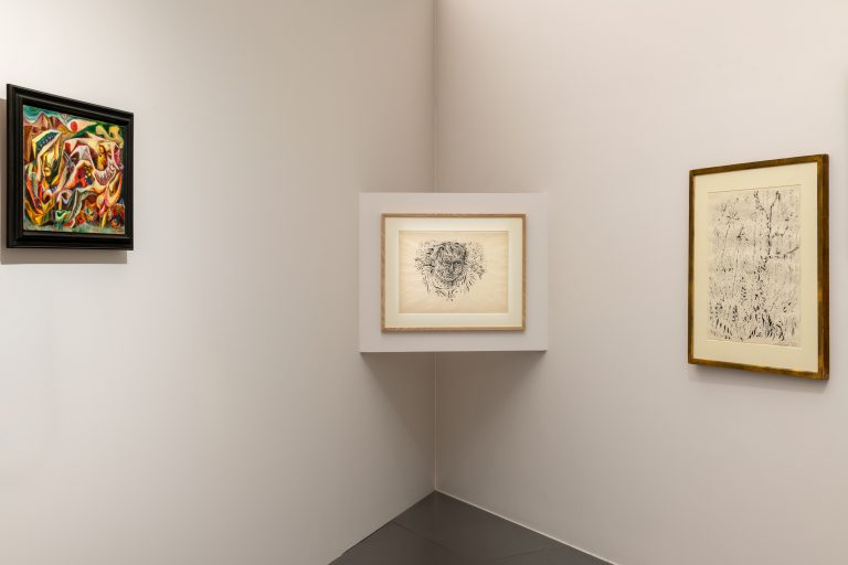 Exhibition view André Masson, Centre Pompidou-Metz, 2024<br/>© Jeanne Bucher Jaeger