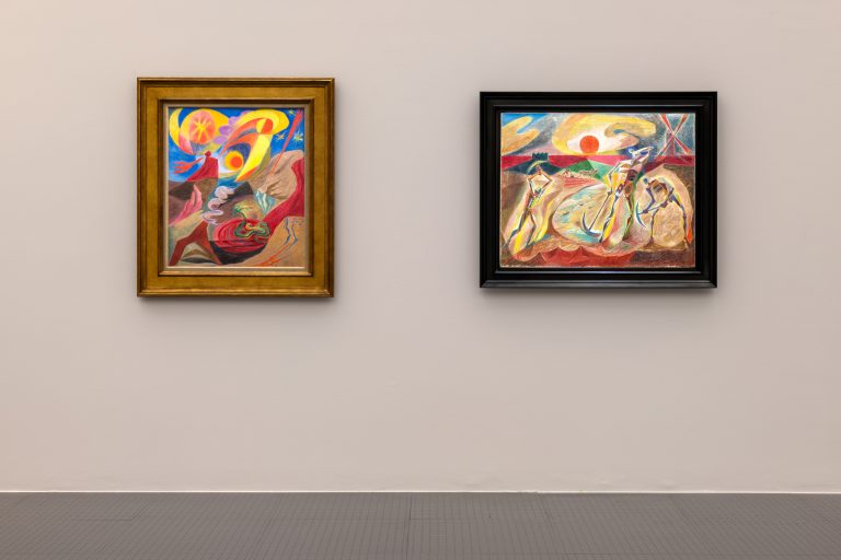 Exhibition view André Masson, Centre Pompidou-Metz, 2024<br/>© Jeanne Bucher Jaeger