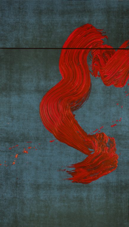 Fabienne Verdier, Saint Christophe traversant les eaux I. Hommage à Hans Memling, 2011<br/>© Jeanne Bucher Jaeger