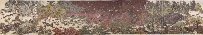 Yang Jiechang, Tale of the Eleventh Day - Red Autumn, détail, 2014 -2024<br/>© Jeanne Bucher Jaeger